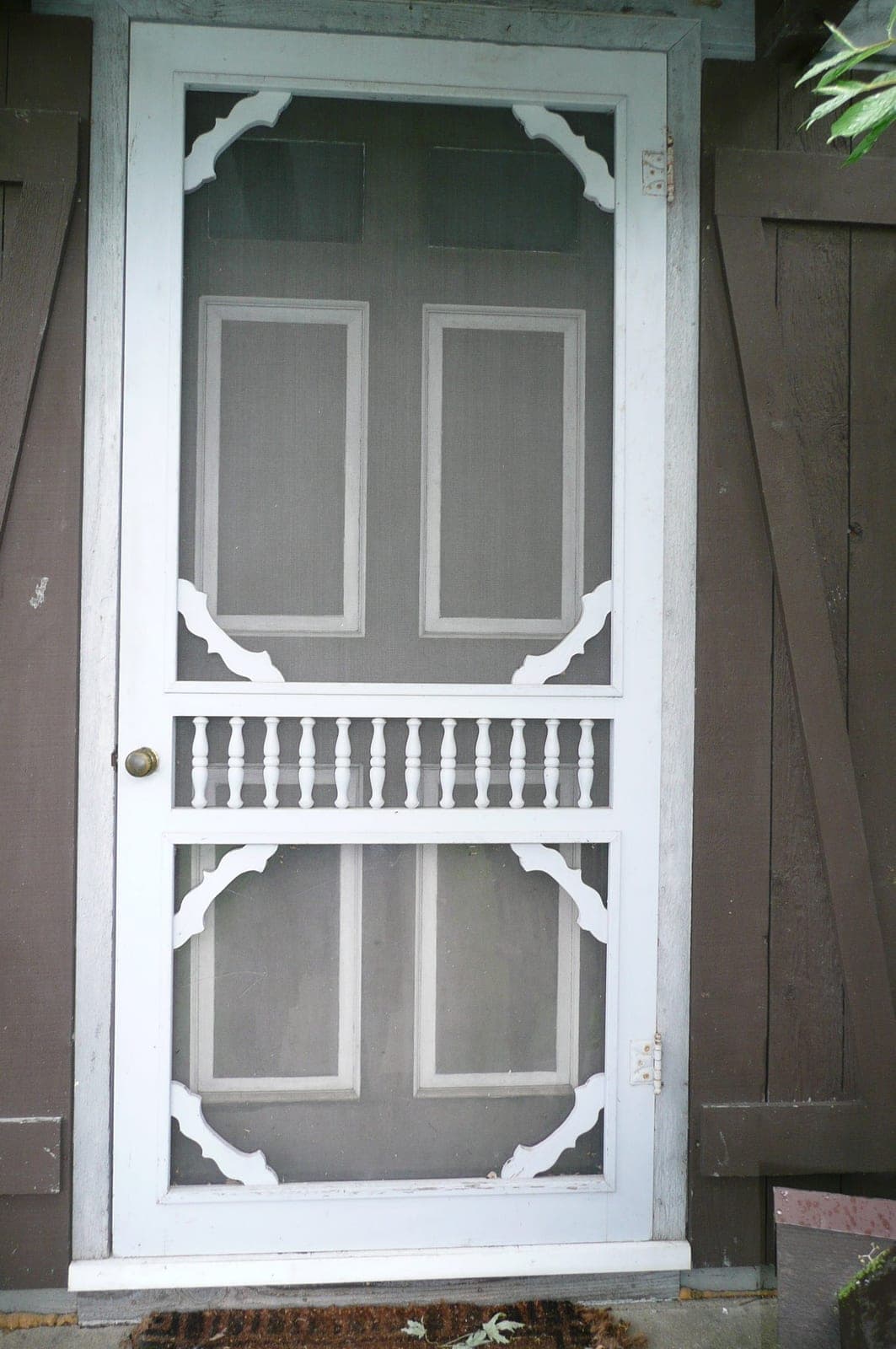 32" Wood Victorian Screen Door